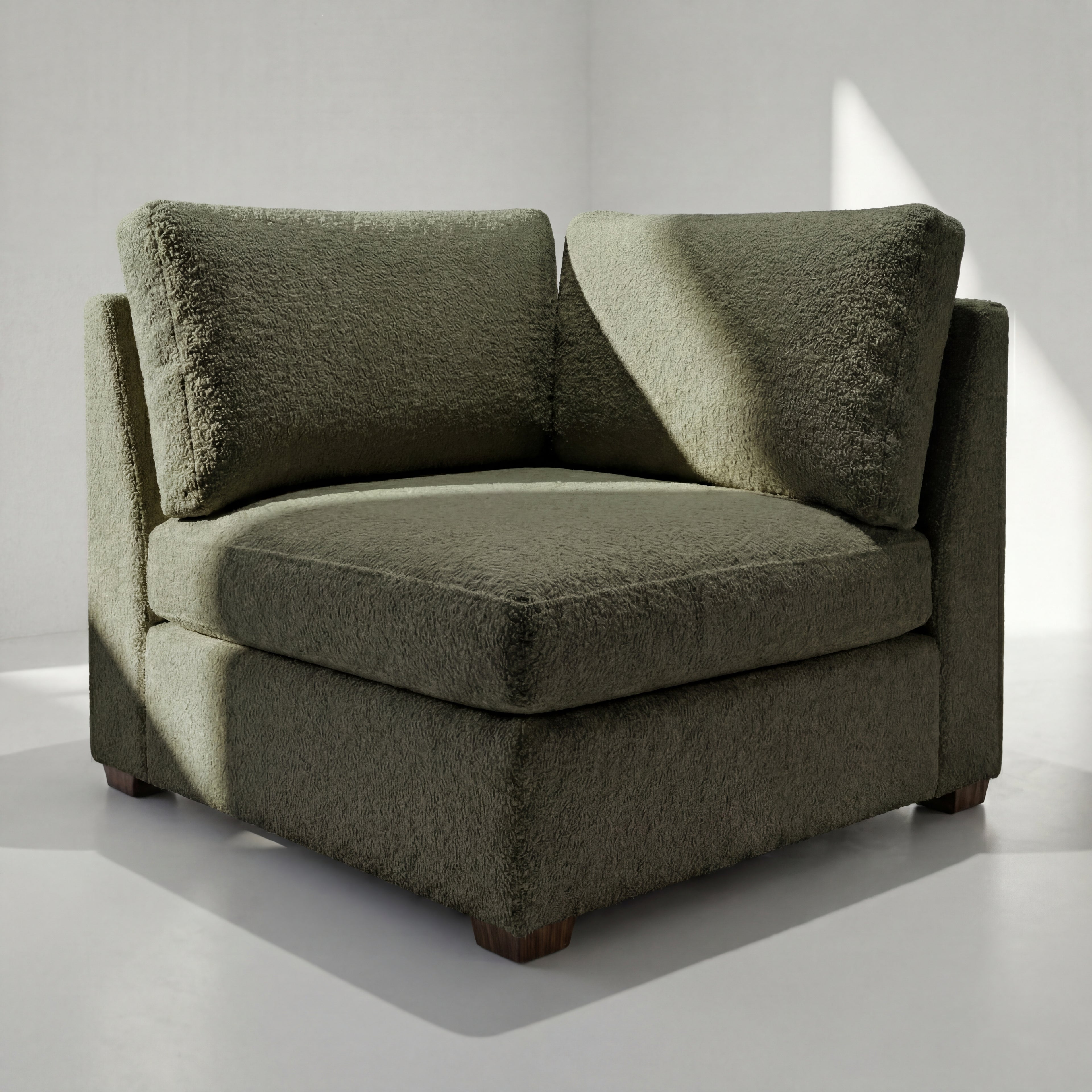Cuddle Moss Modular Corner