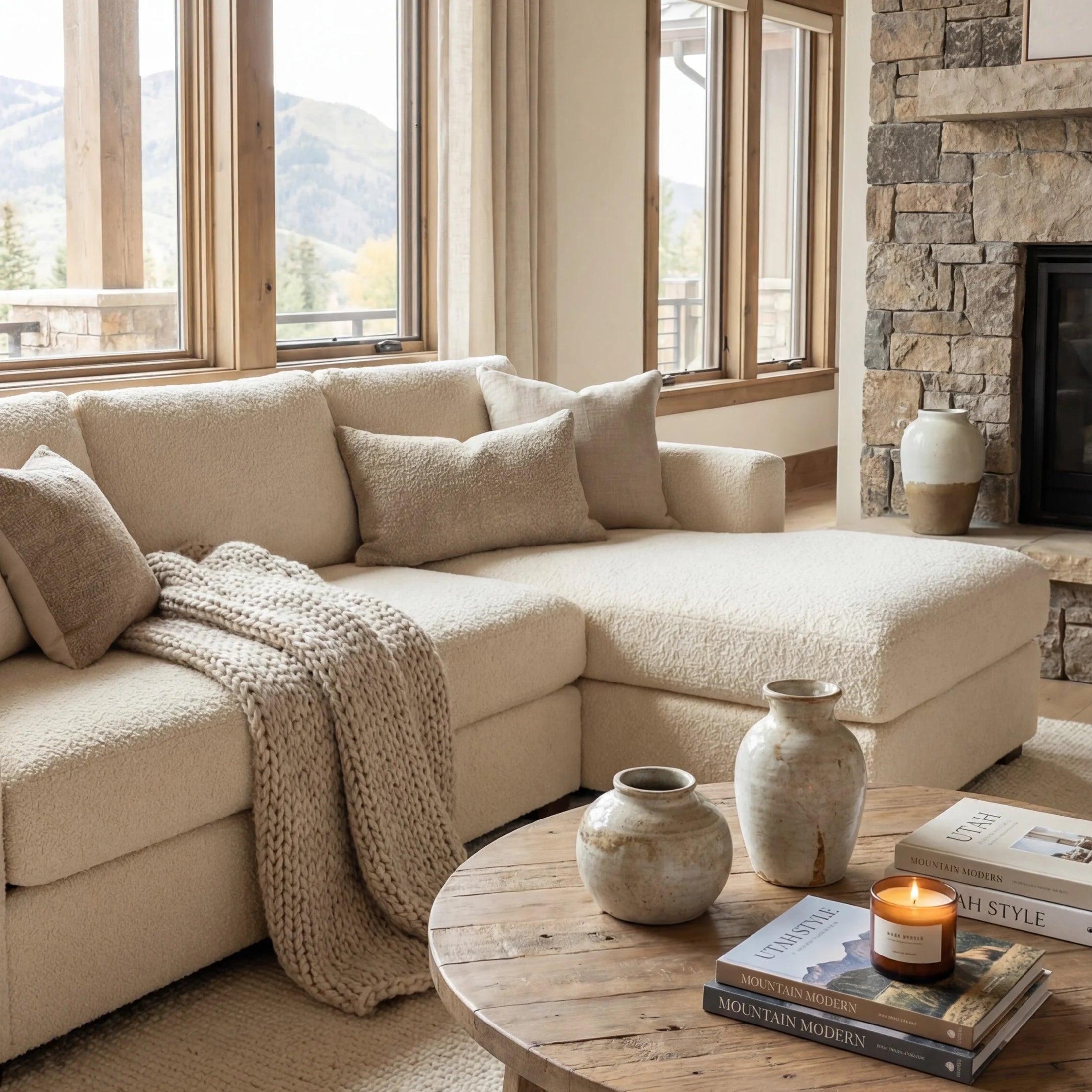 Cuddle Doe Two-Piece Chaise Sectional
