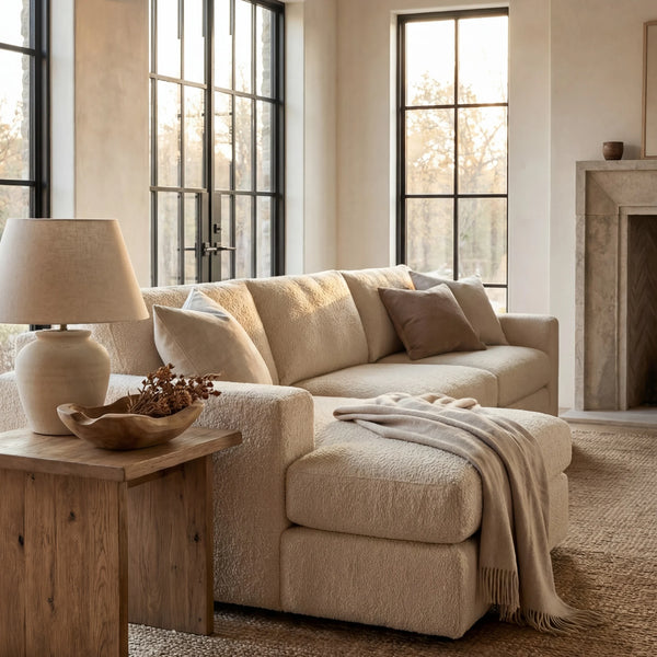 Cuddle Doe Two-Piece Chaise Sectional