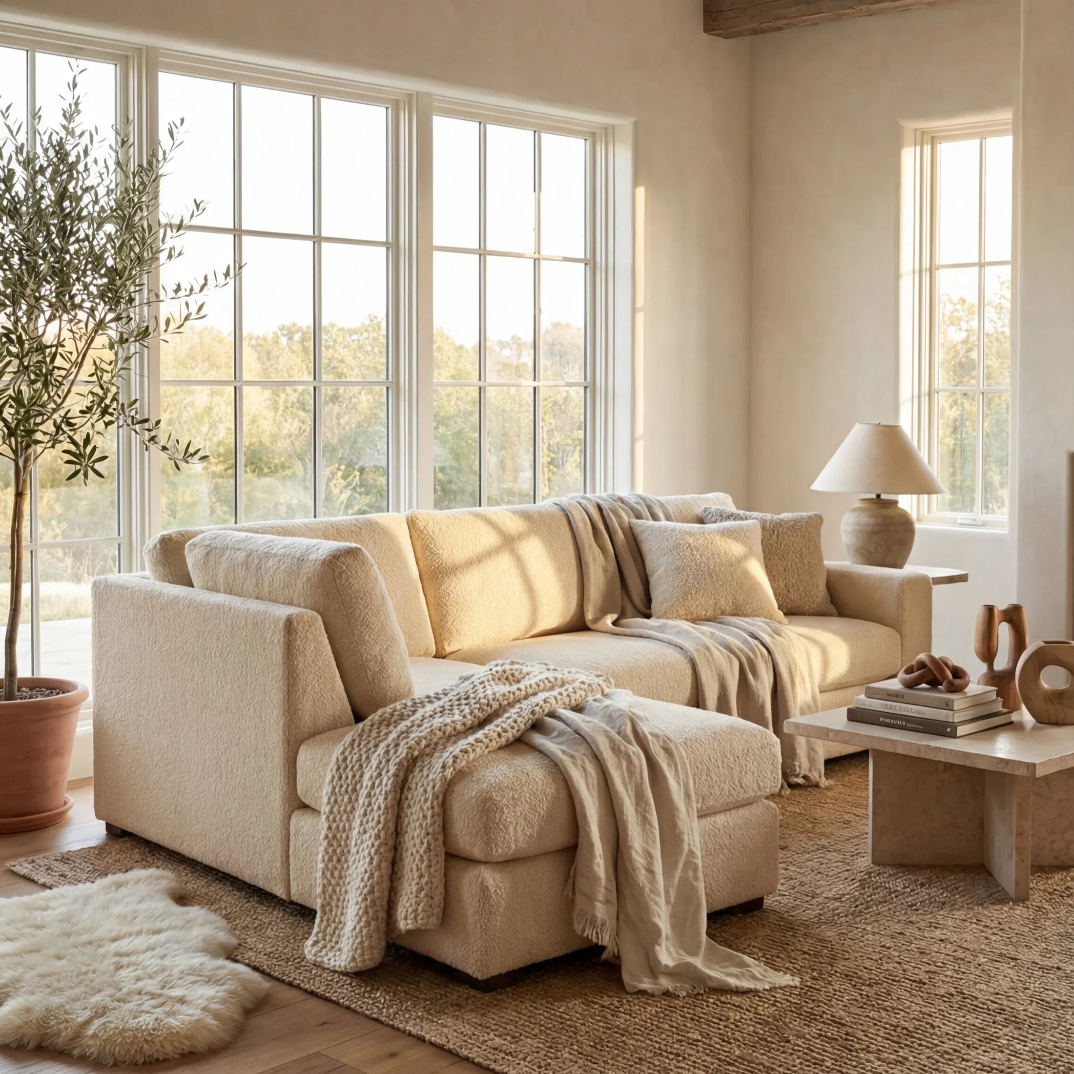 Cuddle Natural Veylo Two-Piece Sectional