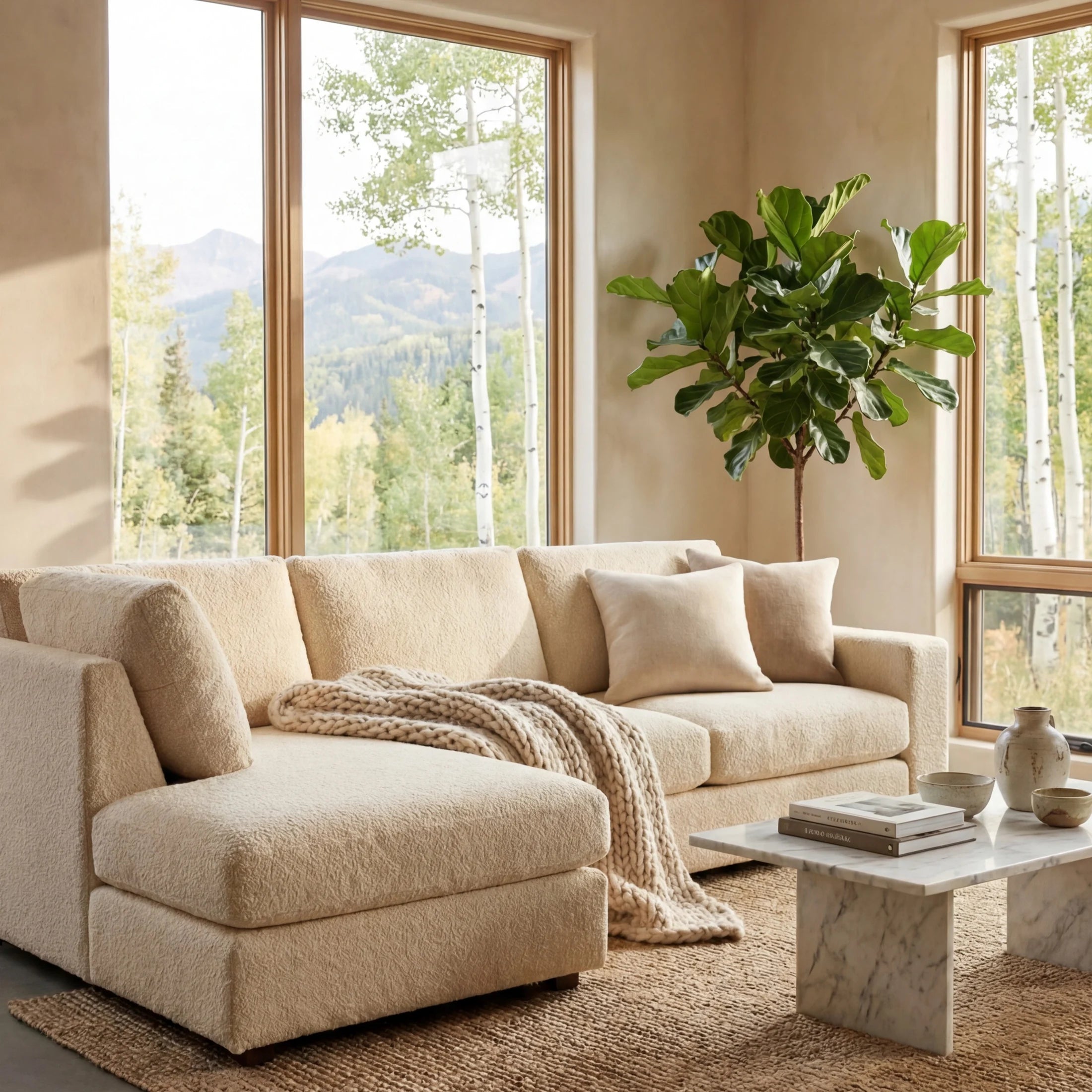 Cuddle Natural Veylo Two-Piece Sectional