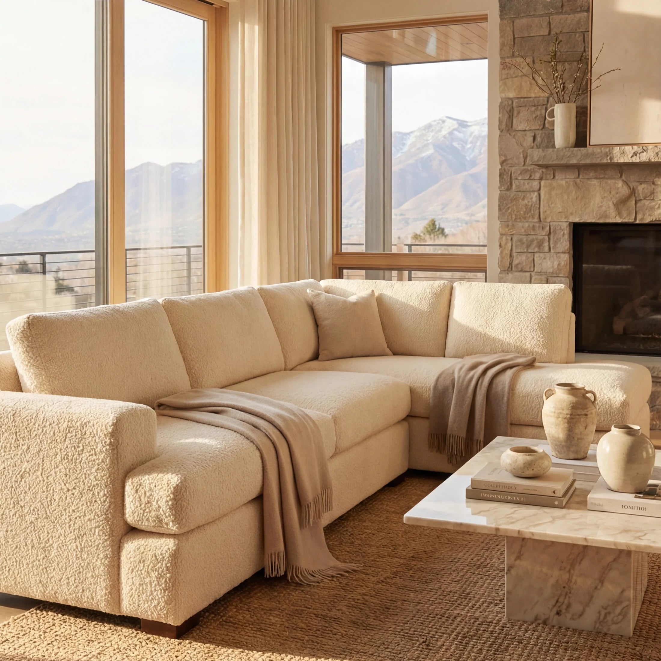 Cuddle Natural Veylo Two-Piece Sectional