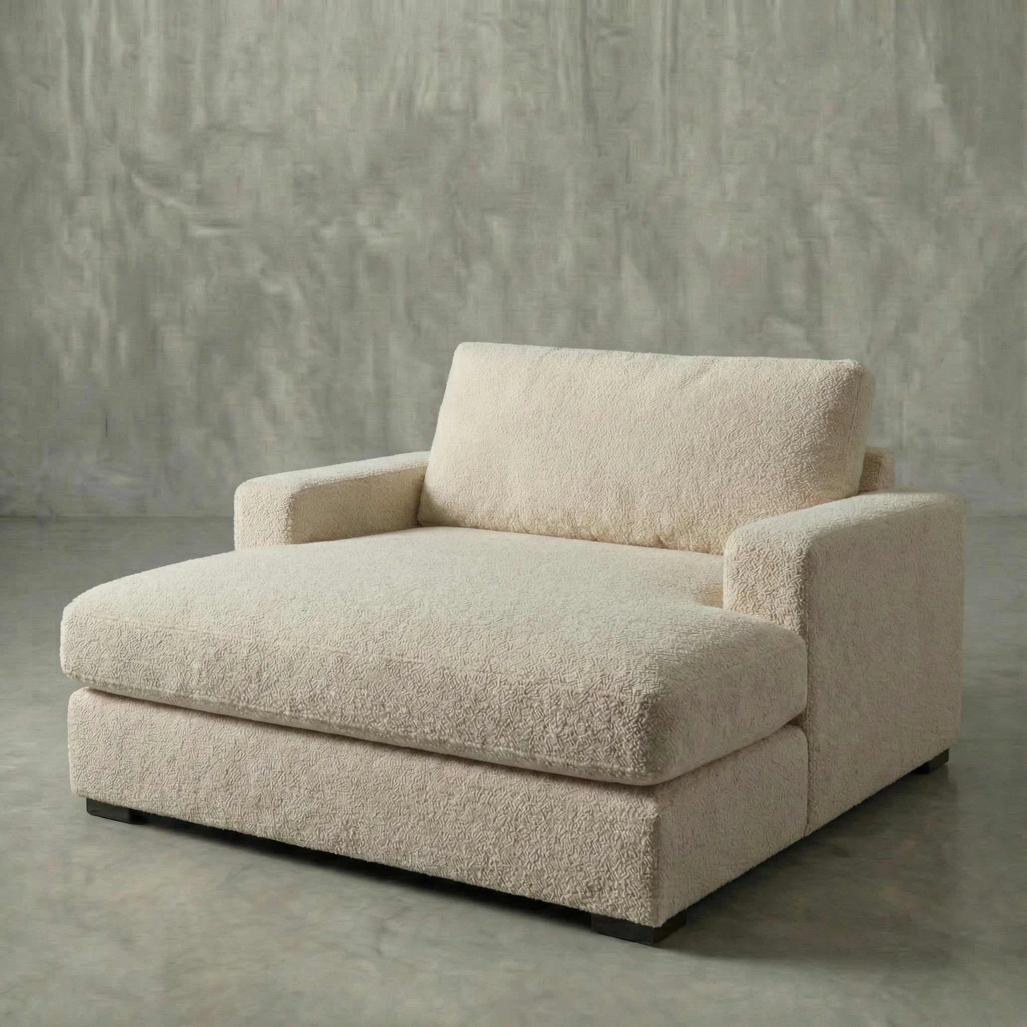 Hero studio shot of Cuddle Natural chaise lounger