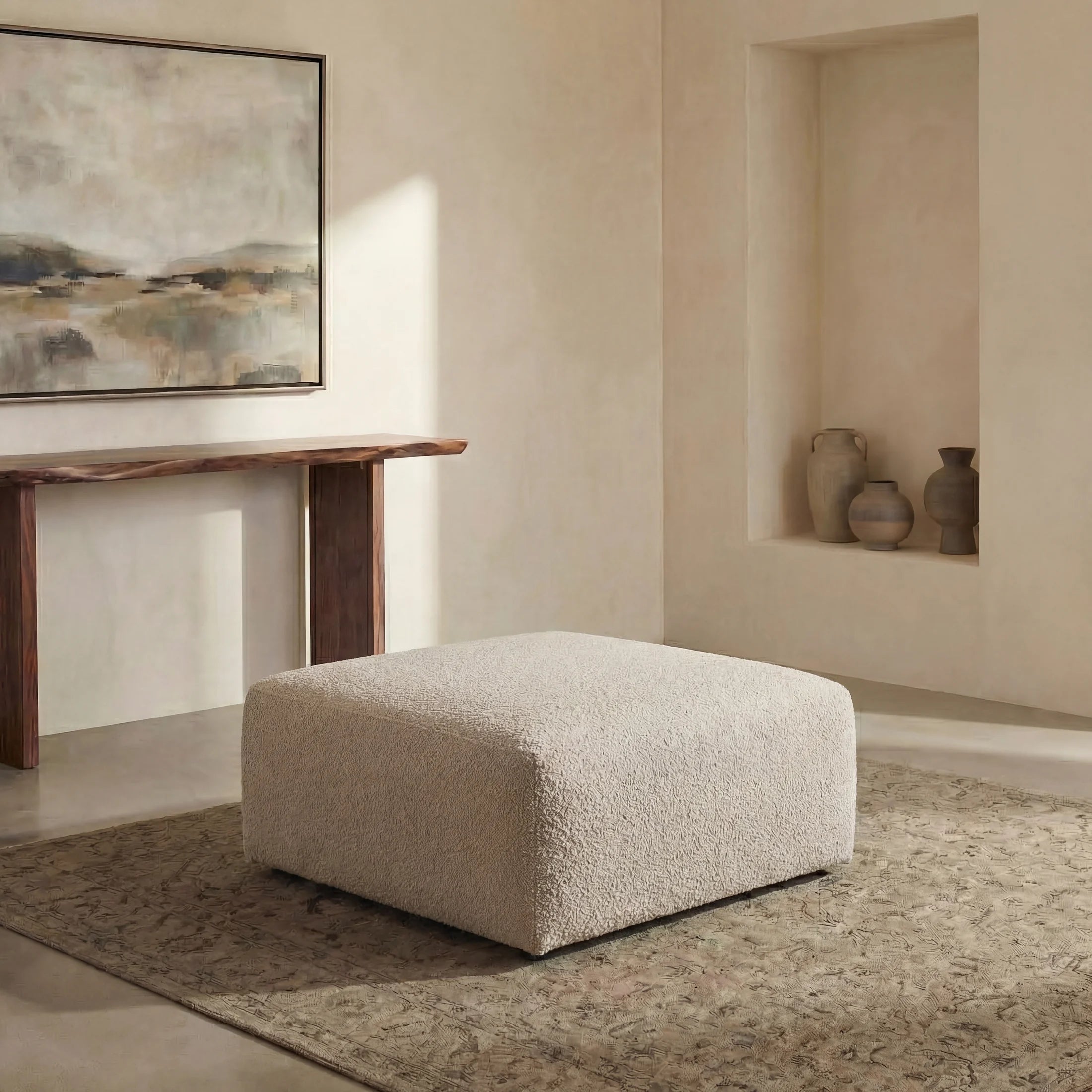 Cuddle Natural Modular Ottoman