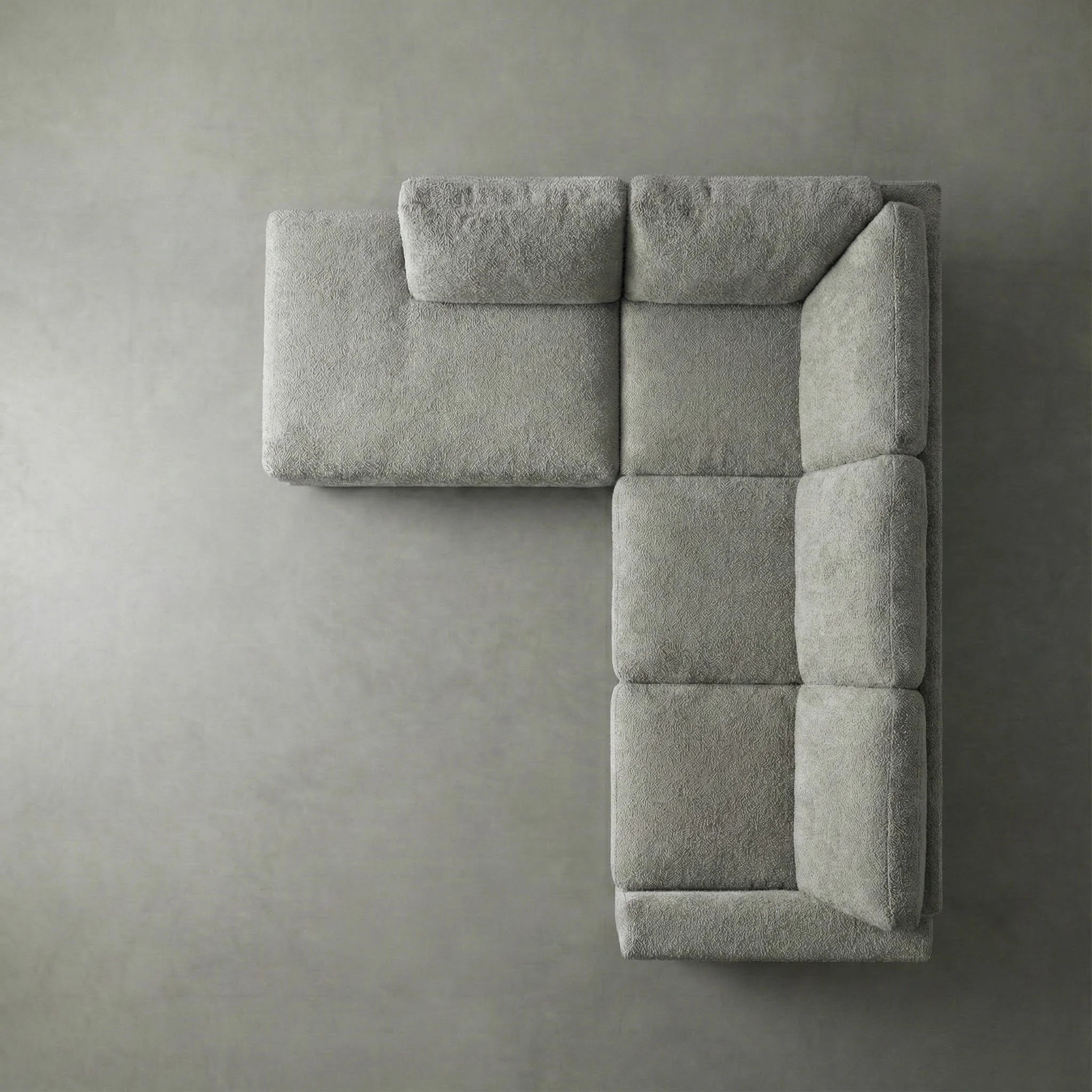 Cuddle Pewter Veylo Two-Piece Sectional