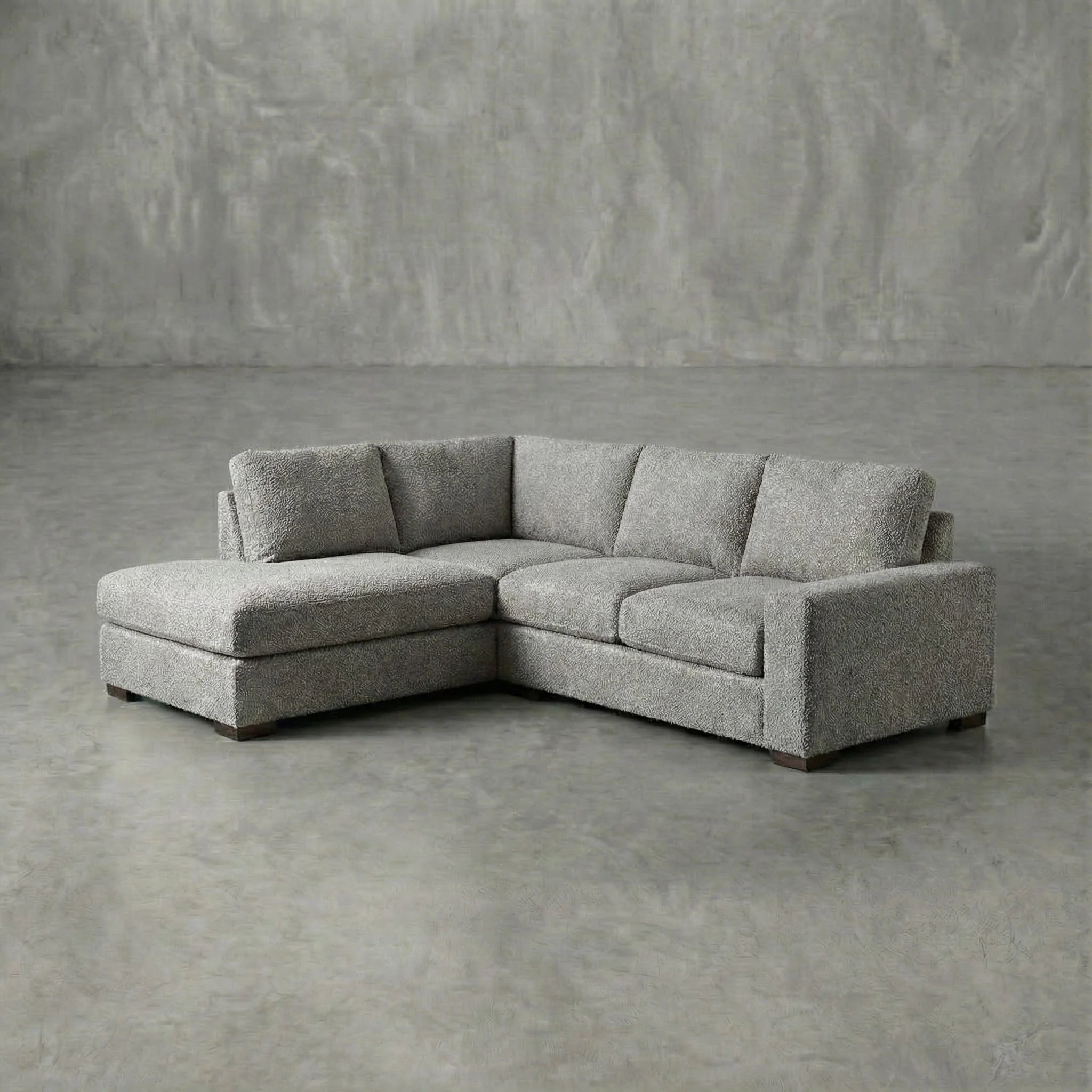 Cuddle Pewter Veylo Two-Piece Sectional