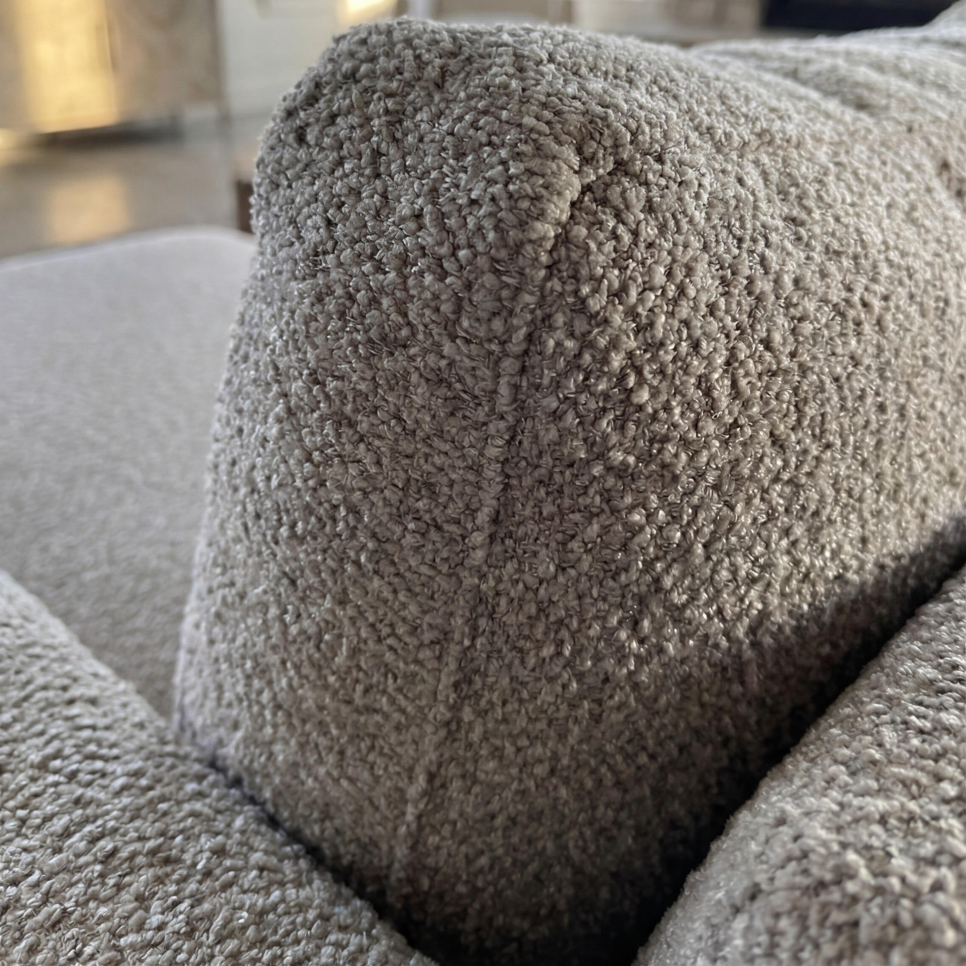 Cuddle Pewter Three-Piece Sectional