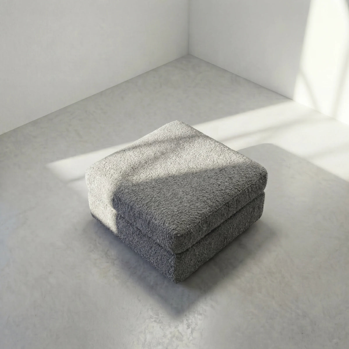 Cuddle Pewter Modular Ottoman