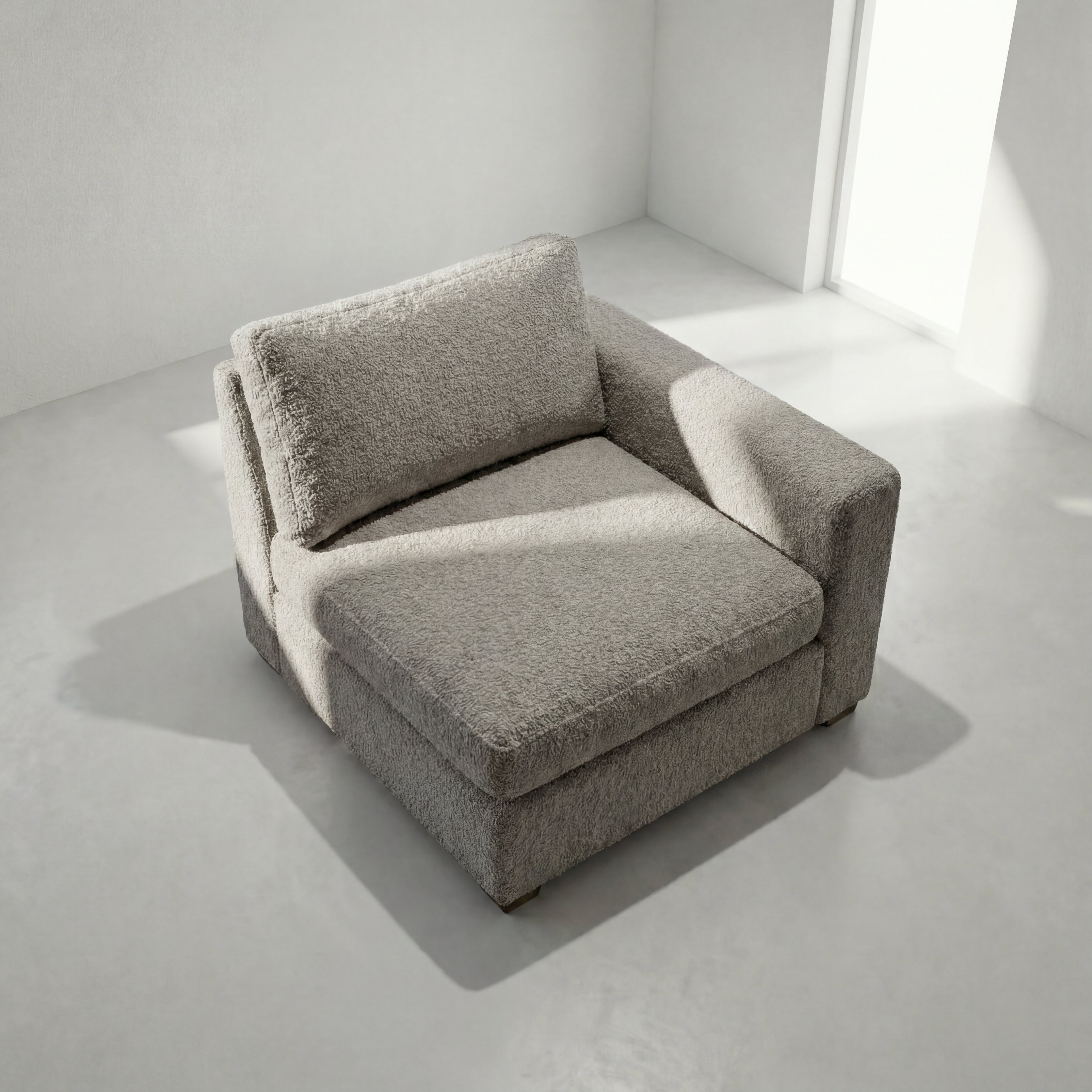 Cuddle Pewter Modular End