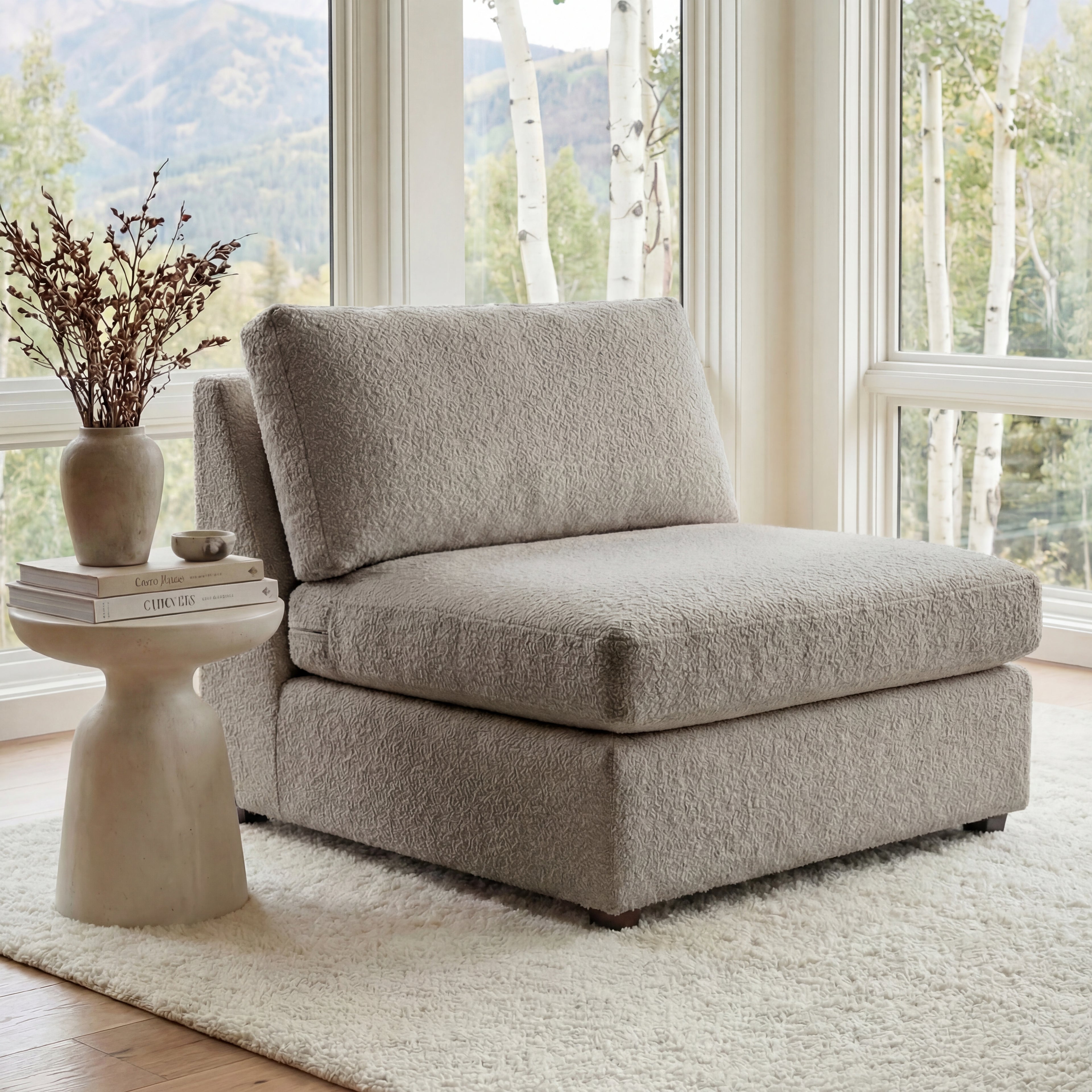 Cuddle Pewter Modular Bench