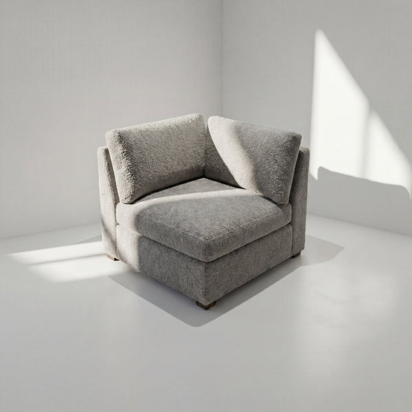 Cuddle Pewter Modular Corner
