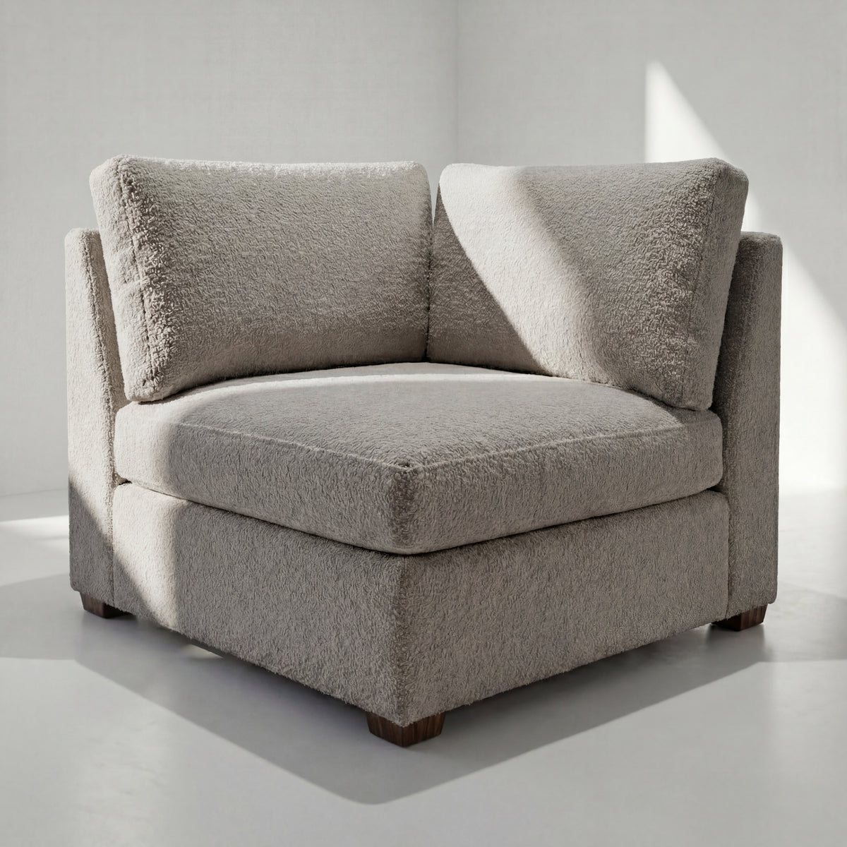 Cuddle Pewter Modular Corner