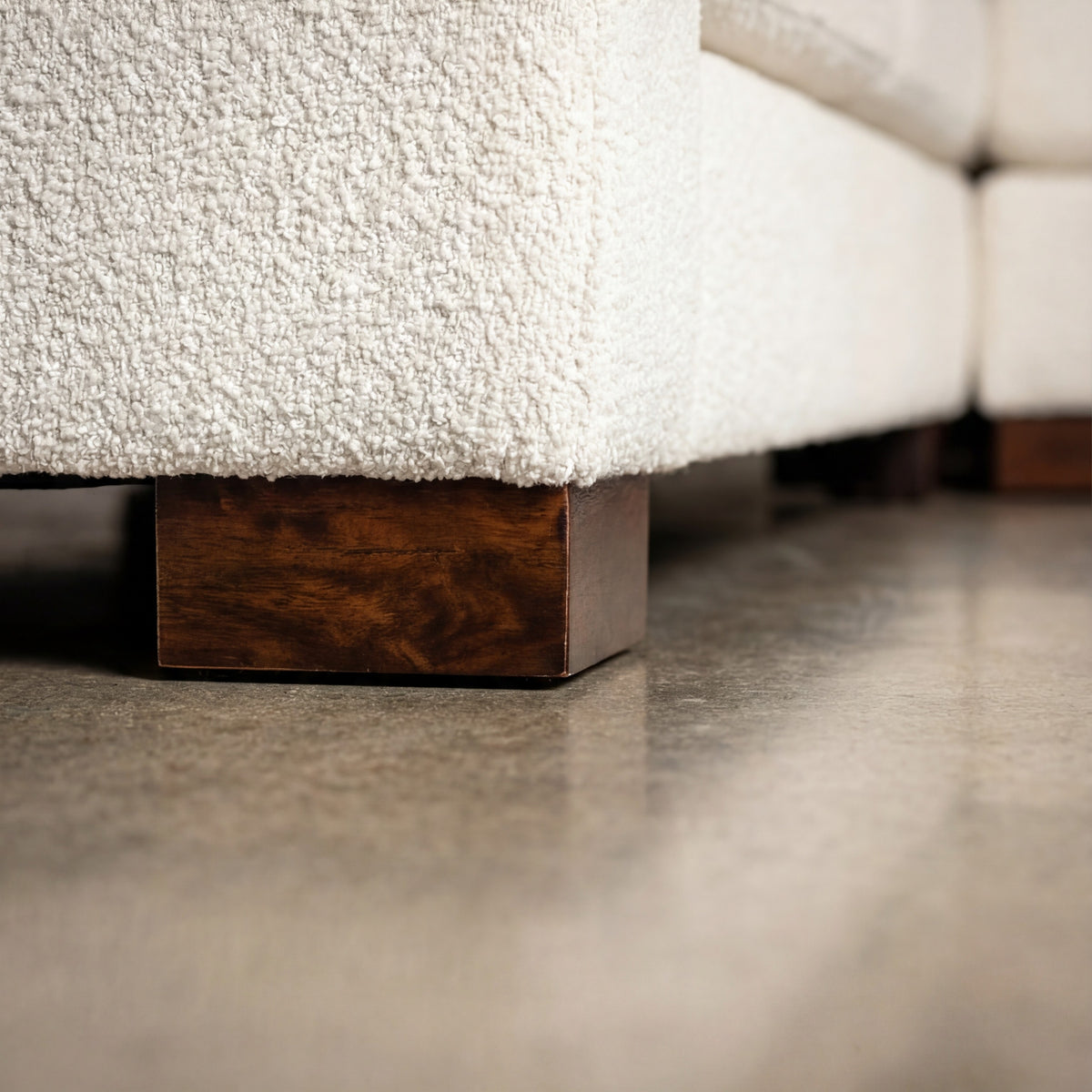 Solid Hardwood Tapered Sofa Leg