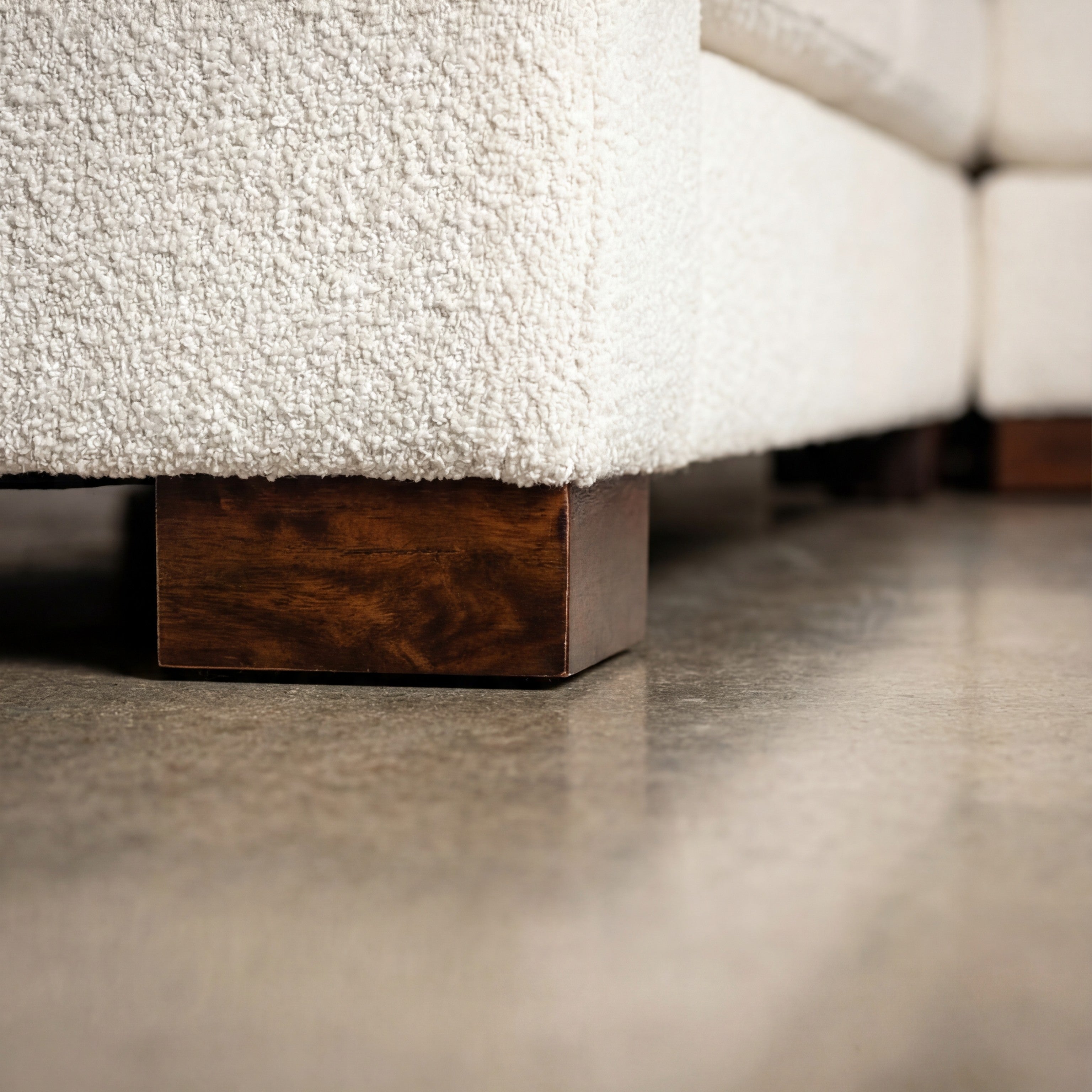 Solid Hardwood Tapered Sofa Leg