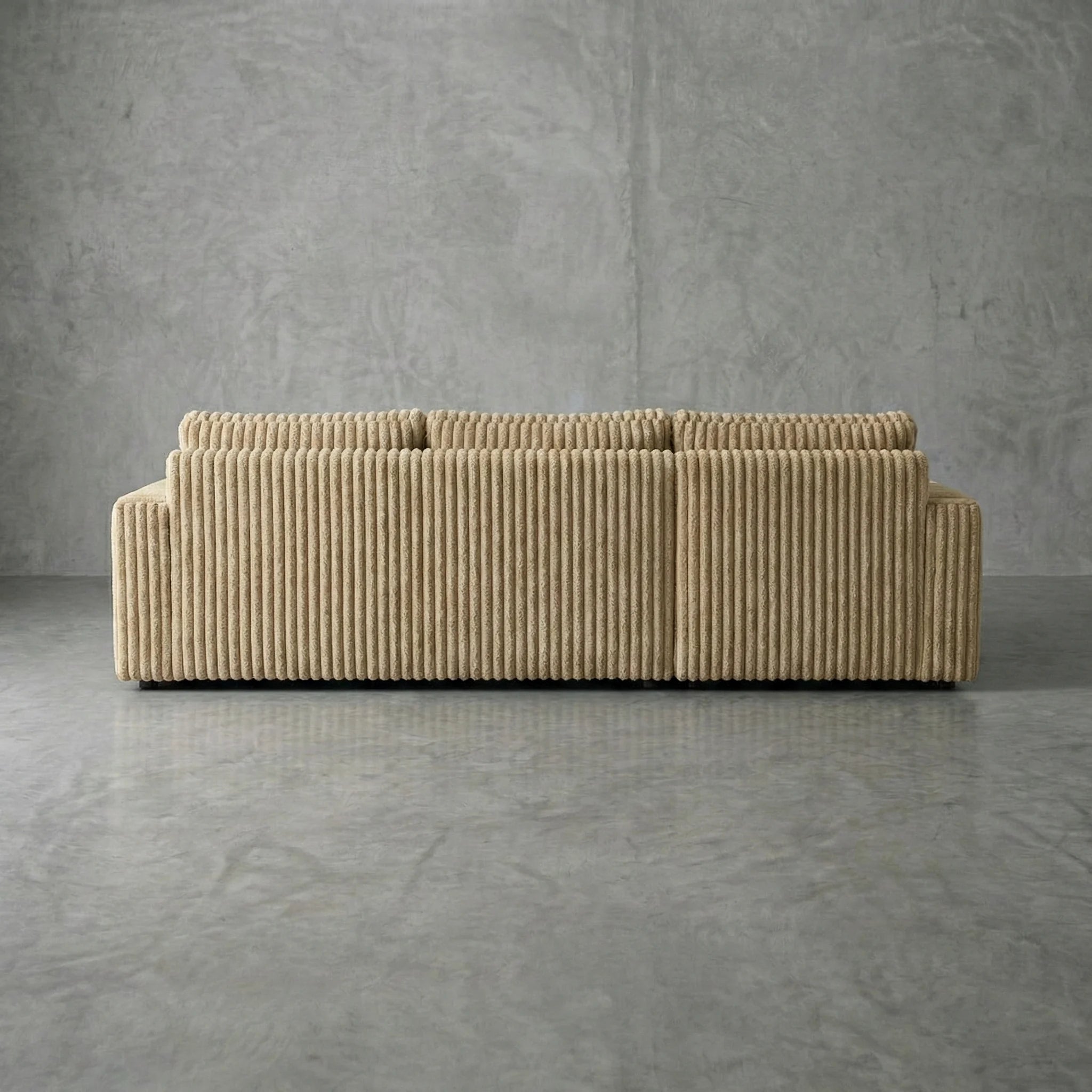 Minky Toast Two-Piece Sectional