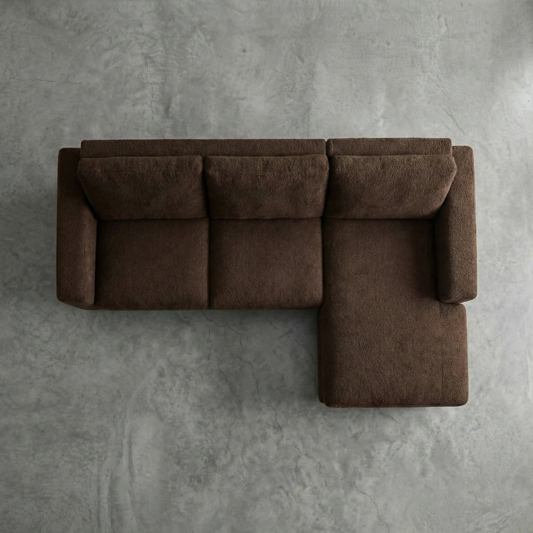 Cuddle Umber Two-Piece Chaise Sectional