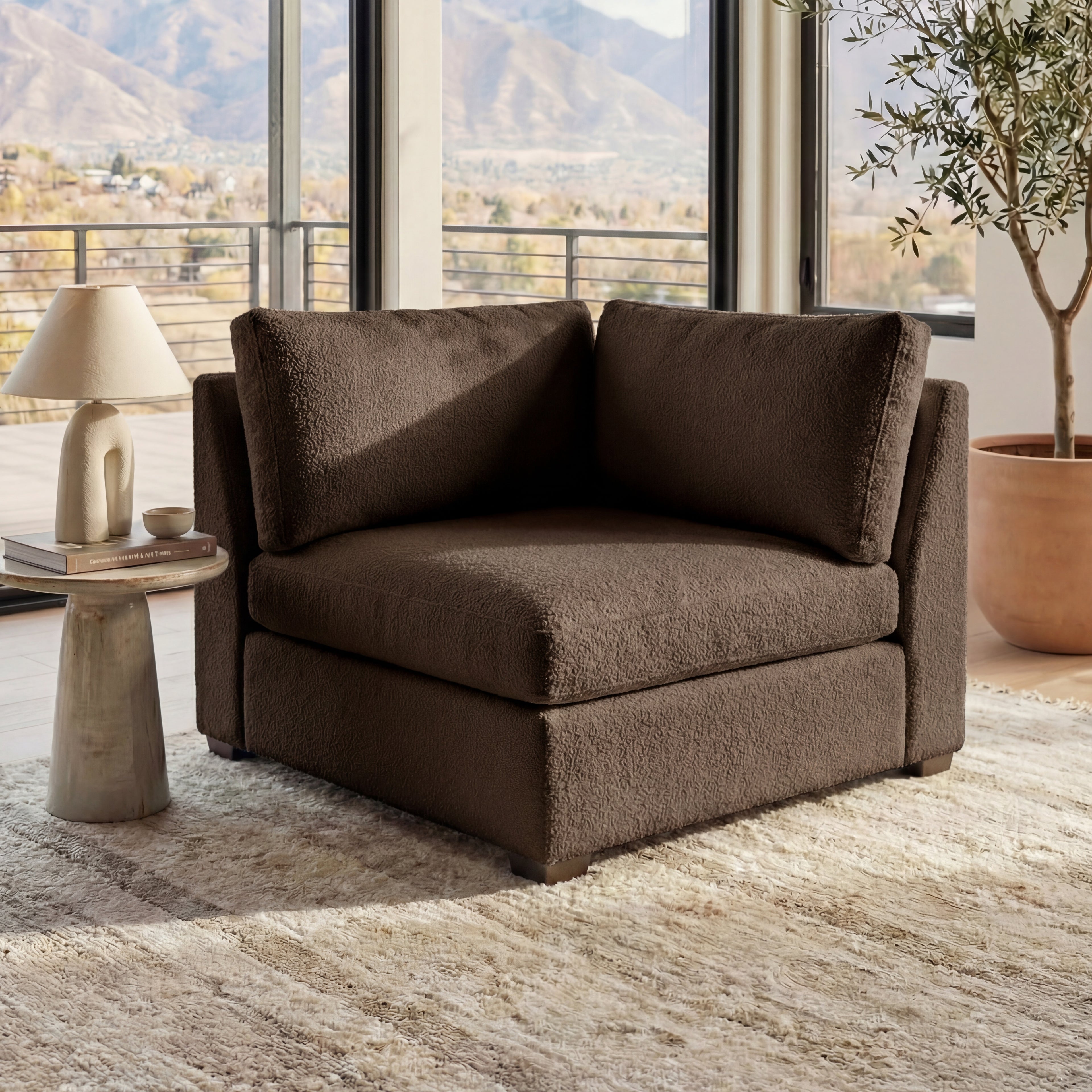 Cuddle Umber Modular Corner
