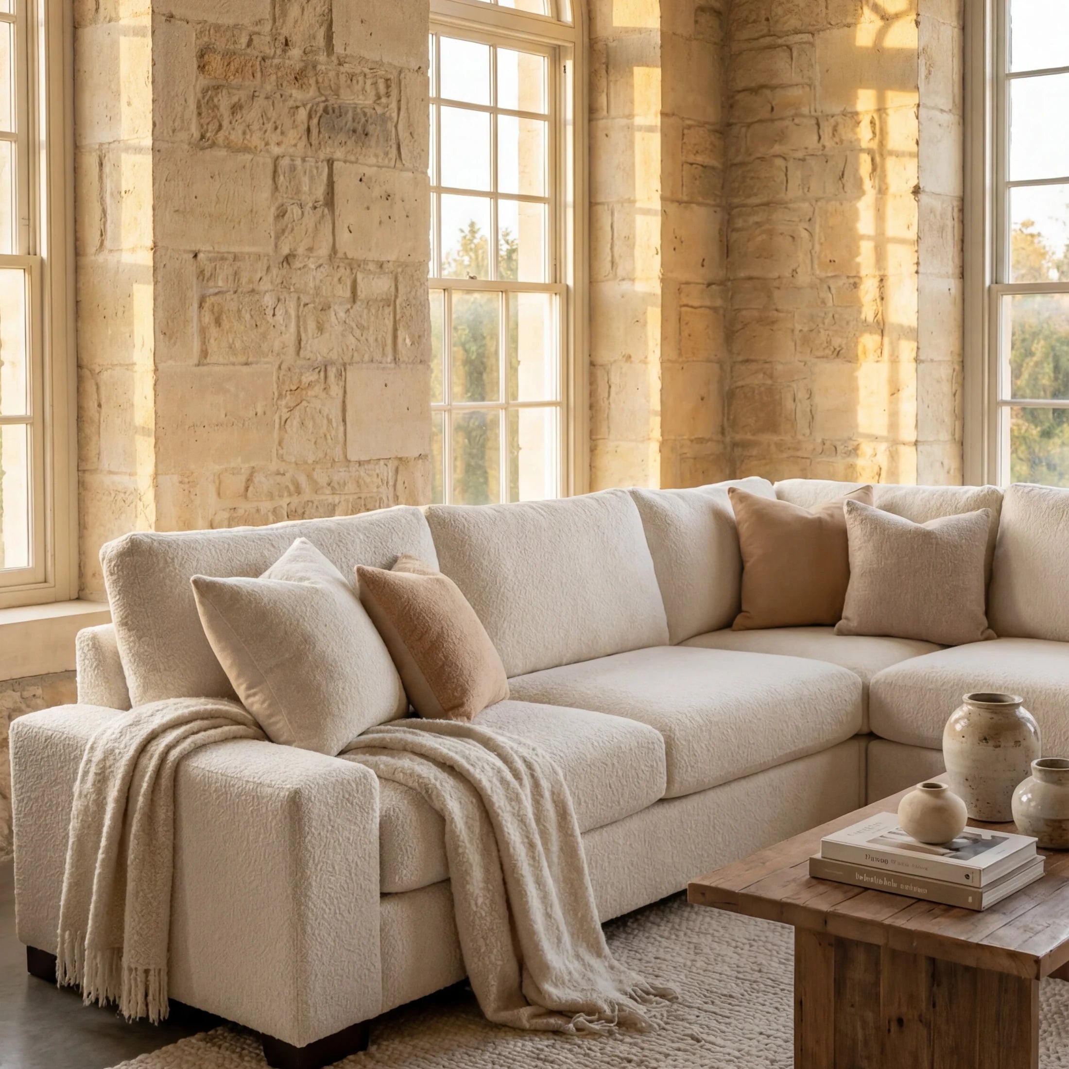 Cuddle Bone Three-Piece Sectional