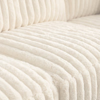 Close-up of minky white fabric texture, showing weave detail