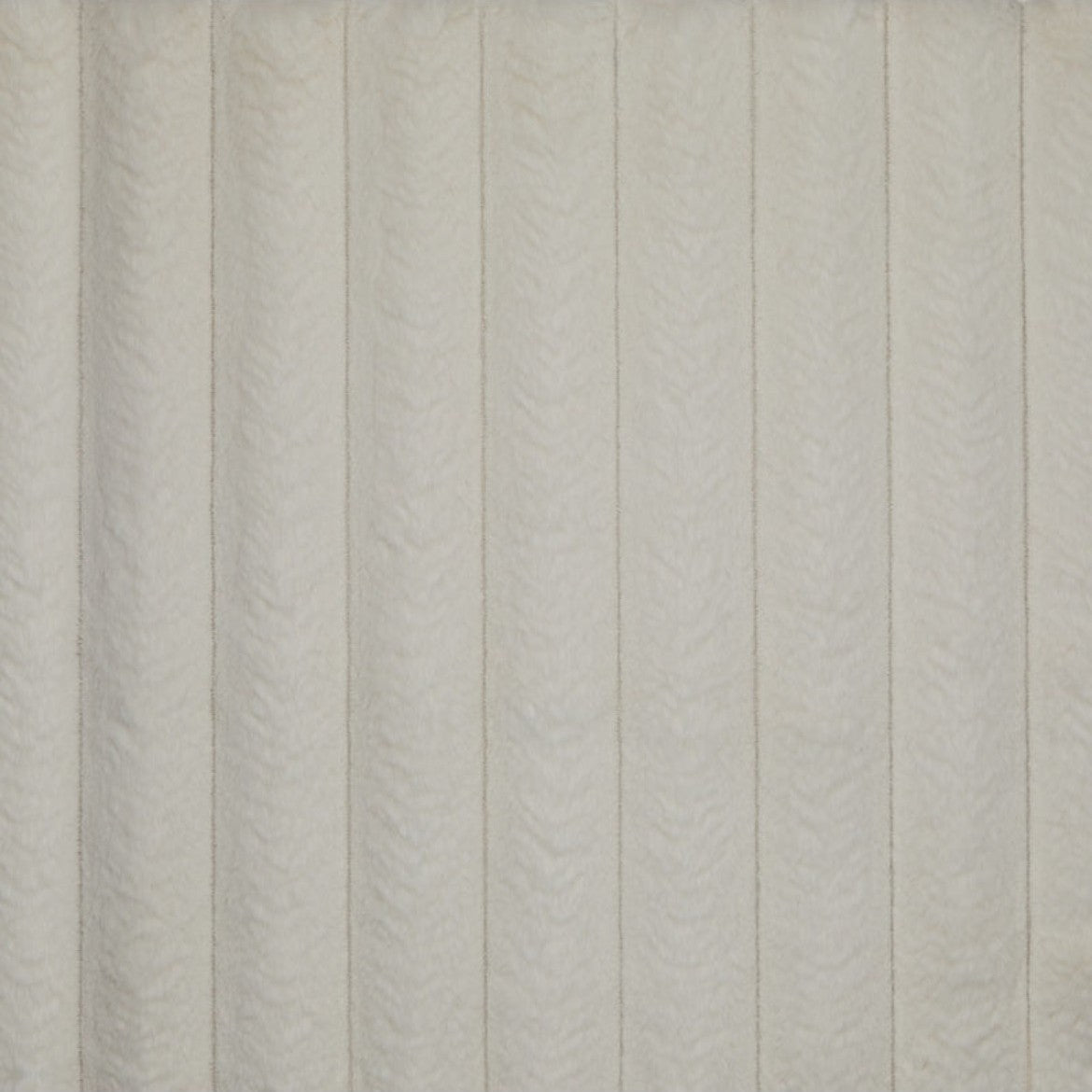 Minky White Three-Piece Chaise Sectional