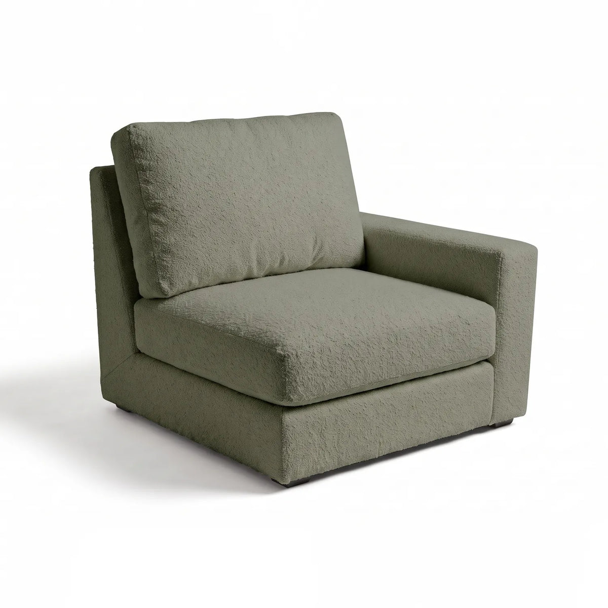 Arm - Cuddle Moss Modular - studio photo on white #Arm Side_Arm on Right #vera_main