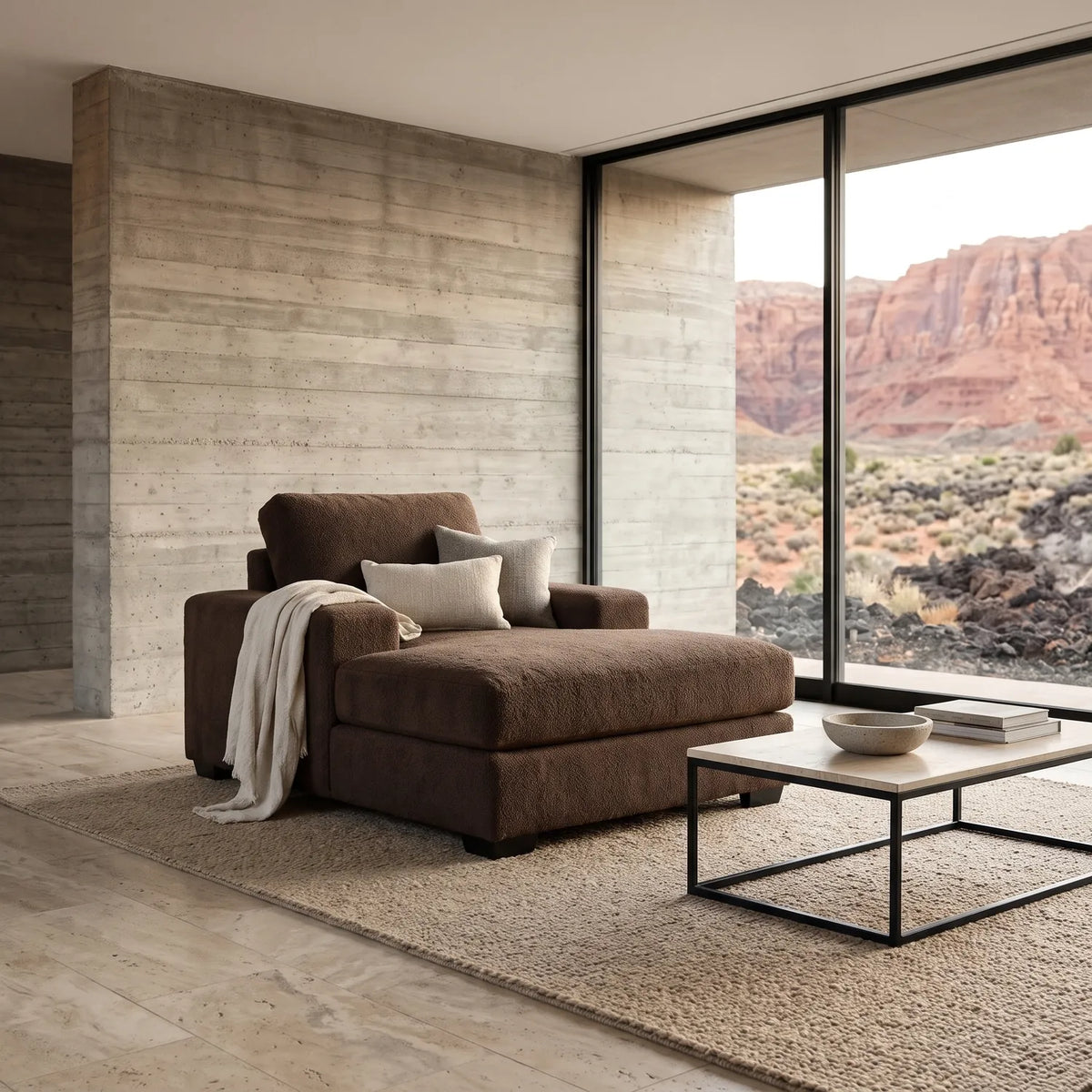 Chaise Lounger - Cuddle Umber - hero