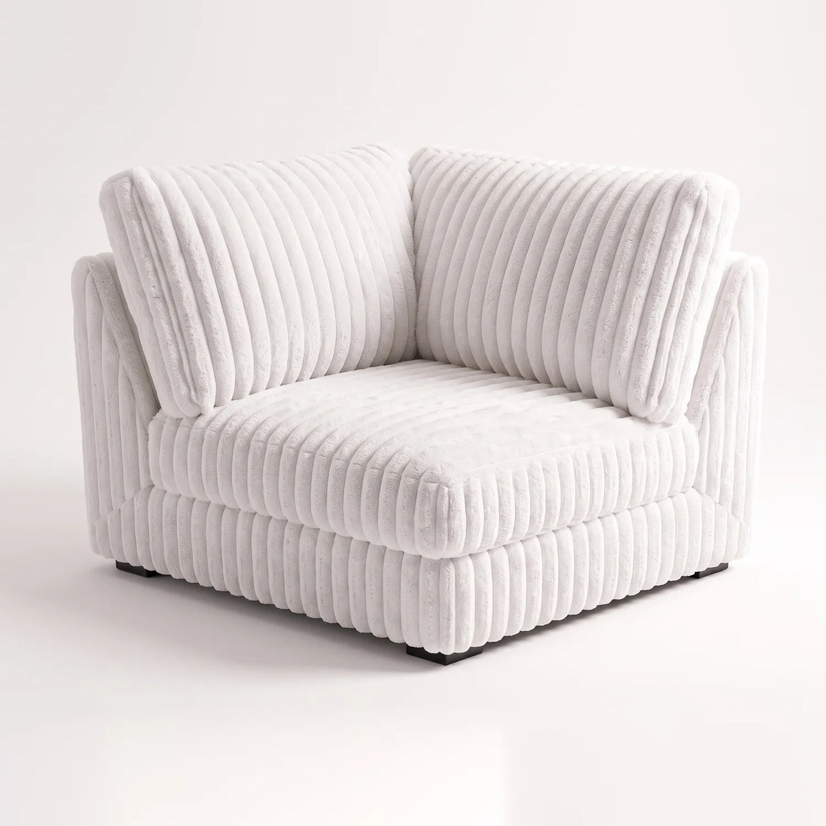 Corner - Minky White Modular - studio photo on white #vera_main