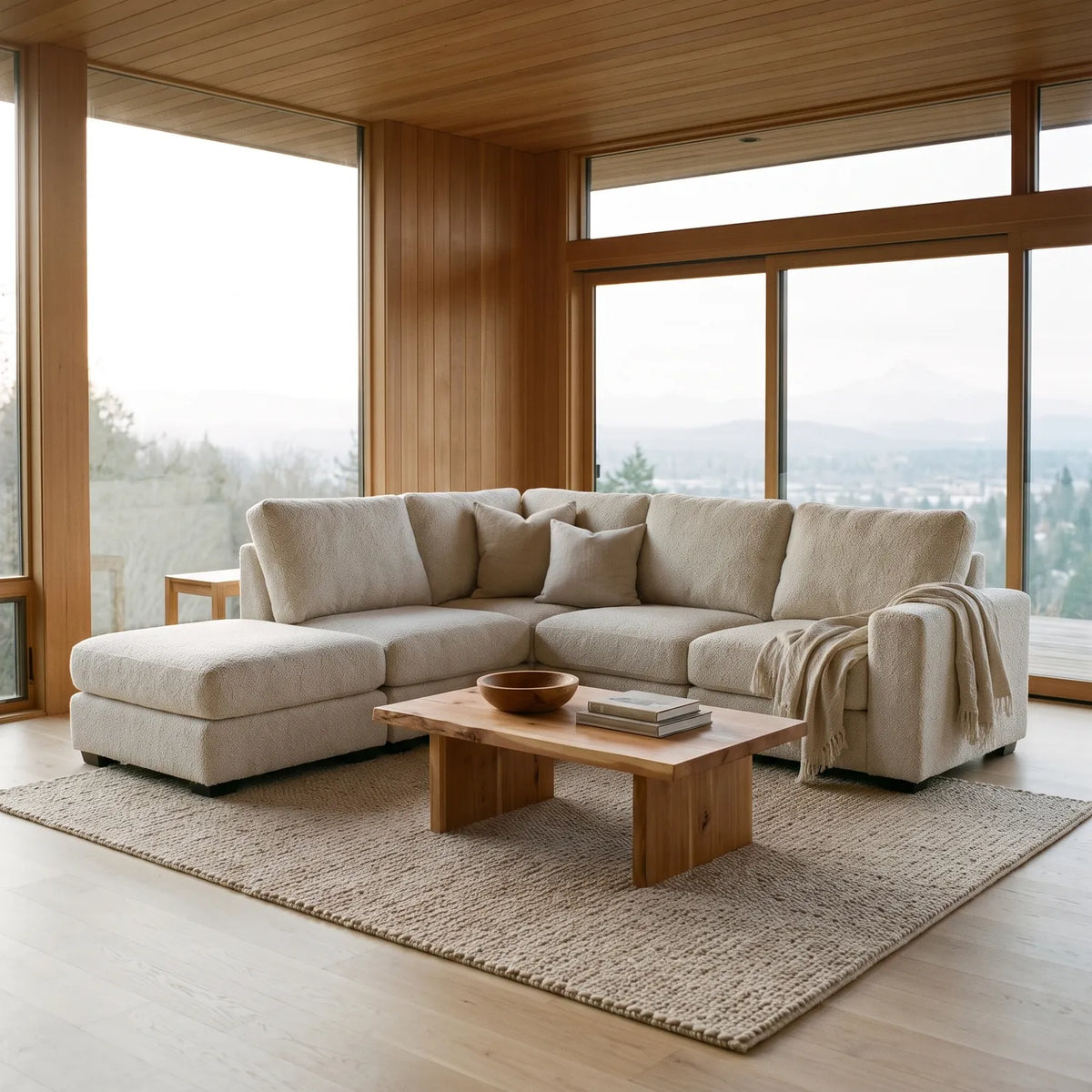 Five-Piece Infinity Sectional - Cuddle Bone Modular