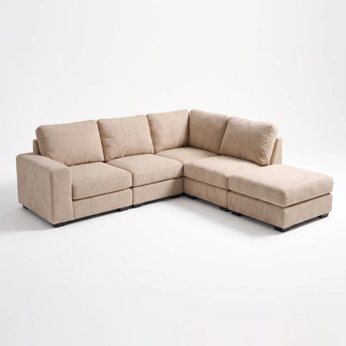 Five-Piece Infinity Sectional - Cuddle Natural Modular - studio photo on white #Orientation_Right-Hand Facing #vera_main