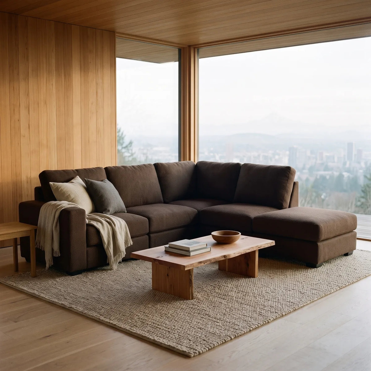 Five-Piece Infinity Sectional - Cuddle Umber Modular - hero #Orientation_Right-Hand Facing