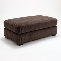 Long Ottoman - Mini Minky Chocolate