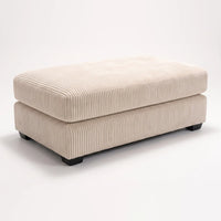 Long Ottoman - Mini Minky Cream