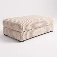 Long Ottoman - Minky Cream