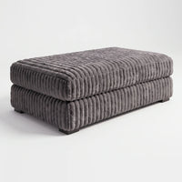 Long Ottoman - Minky Grey