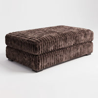 Long Ottoman - Minky Mocha