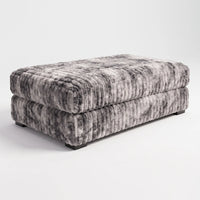 Long Ottoman - Minky Stone