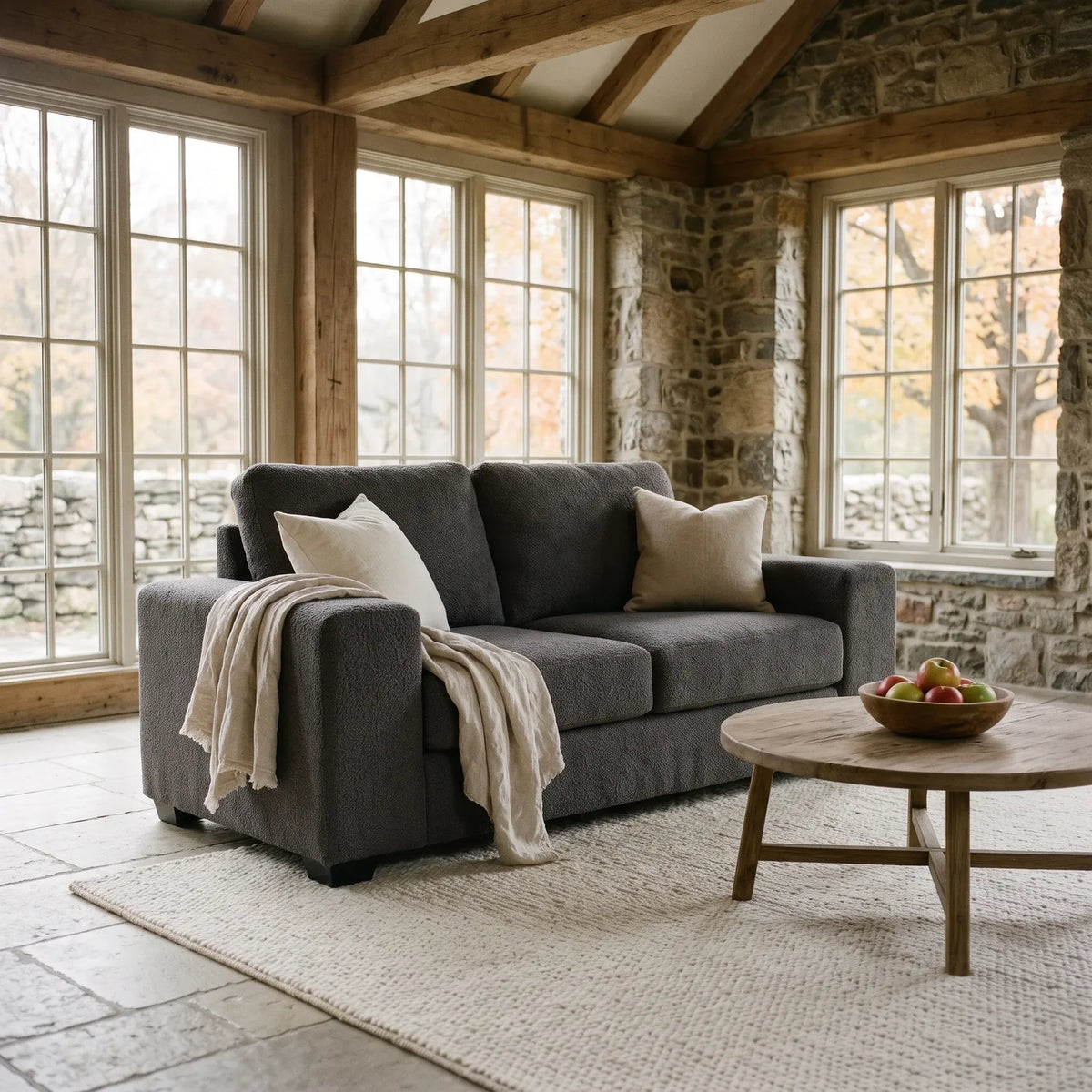 Loveseat - Cuddle Charcoal - hero