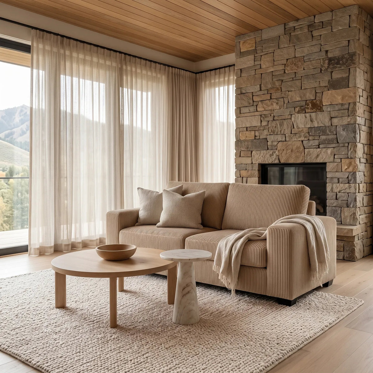 Loveseat - Mini Minky Toast