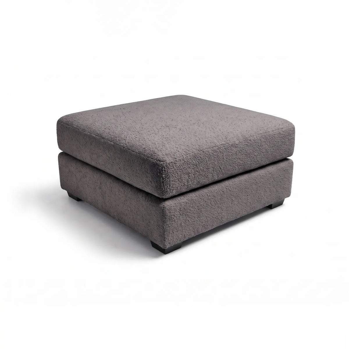 Ottoman - Cuddle Charcoal Modular - studio photo on white #Size_31" × 31"