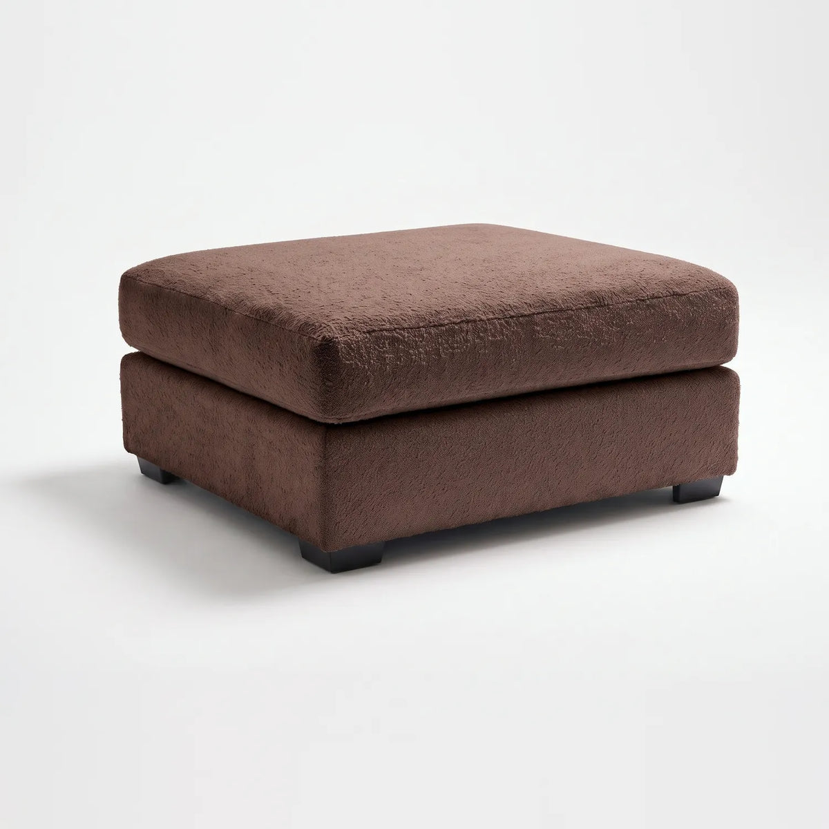Ottoman - Cuddle Chocolate Modular - studio photo on white #Size_31" × 38" #vera_main