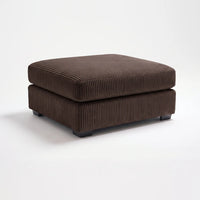 Ottoman - Mini Minky Chocolate Modular