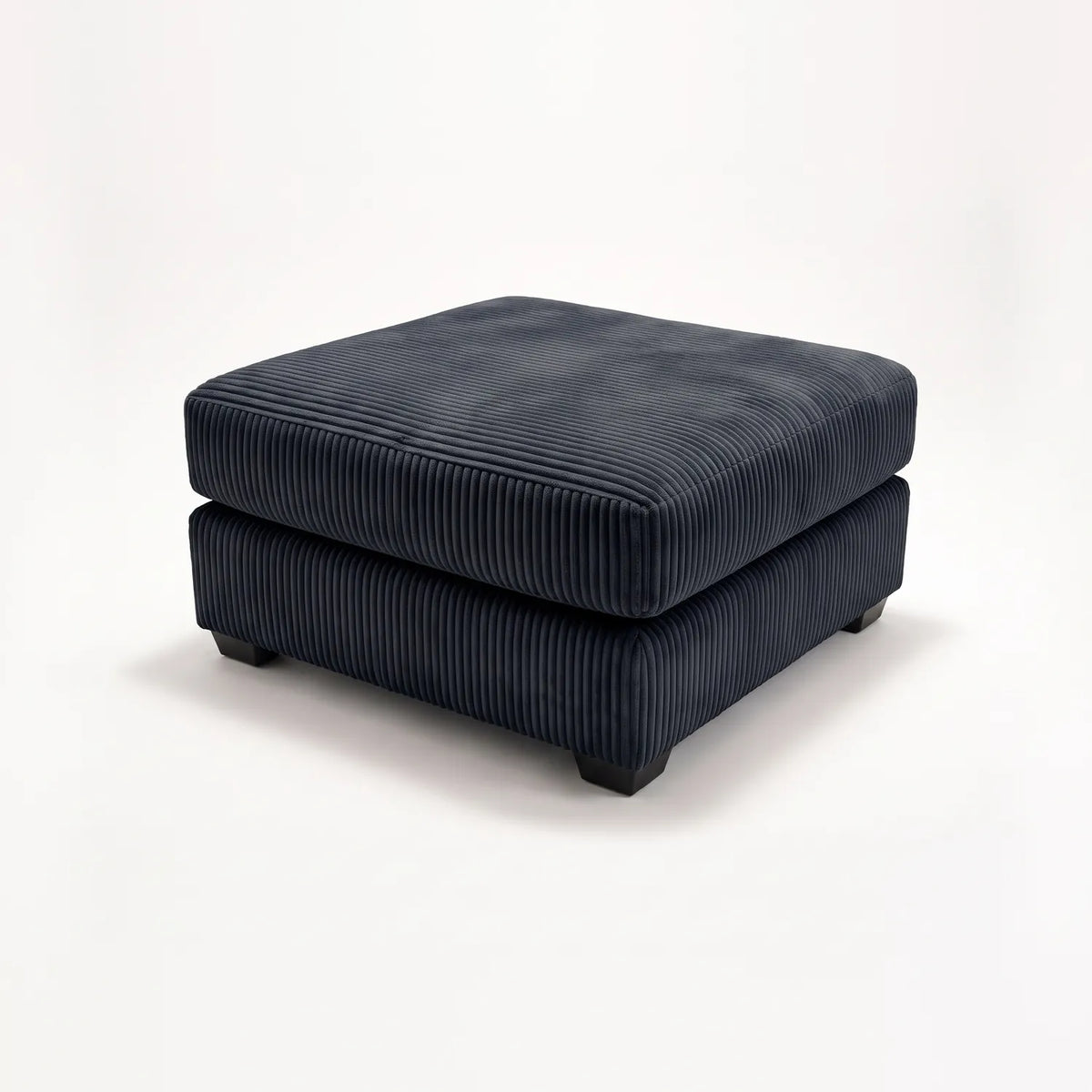 Ottoman - Mini Minky Midnight Modular - studio photo on white #Size_31" × 31"