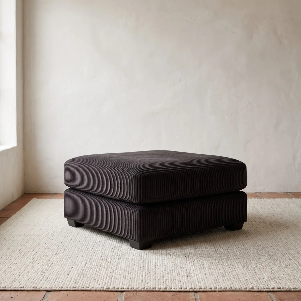 Ottoman - Mini Minky Onyx Modular - hero #Size_31" × 31"
