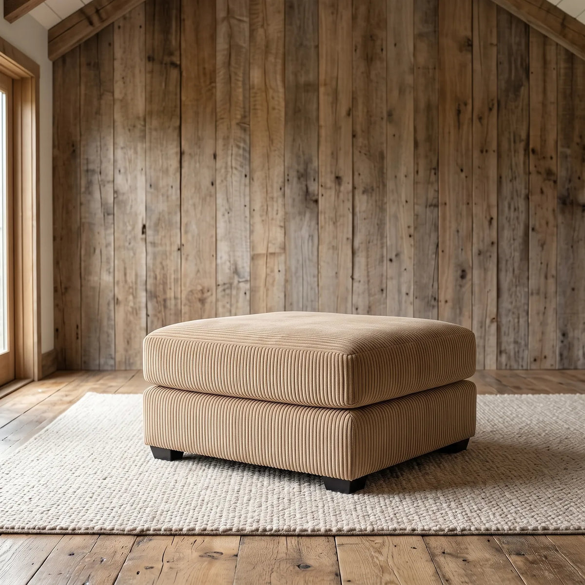 Ottoman - Mini Minky Toast Modular - hero #Size_31" × 31"