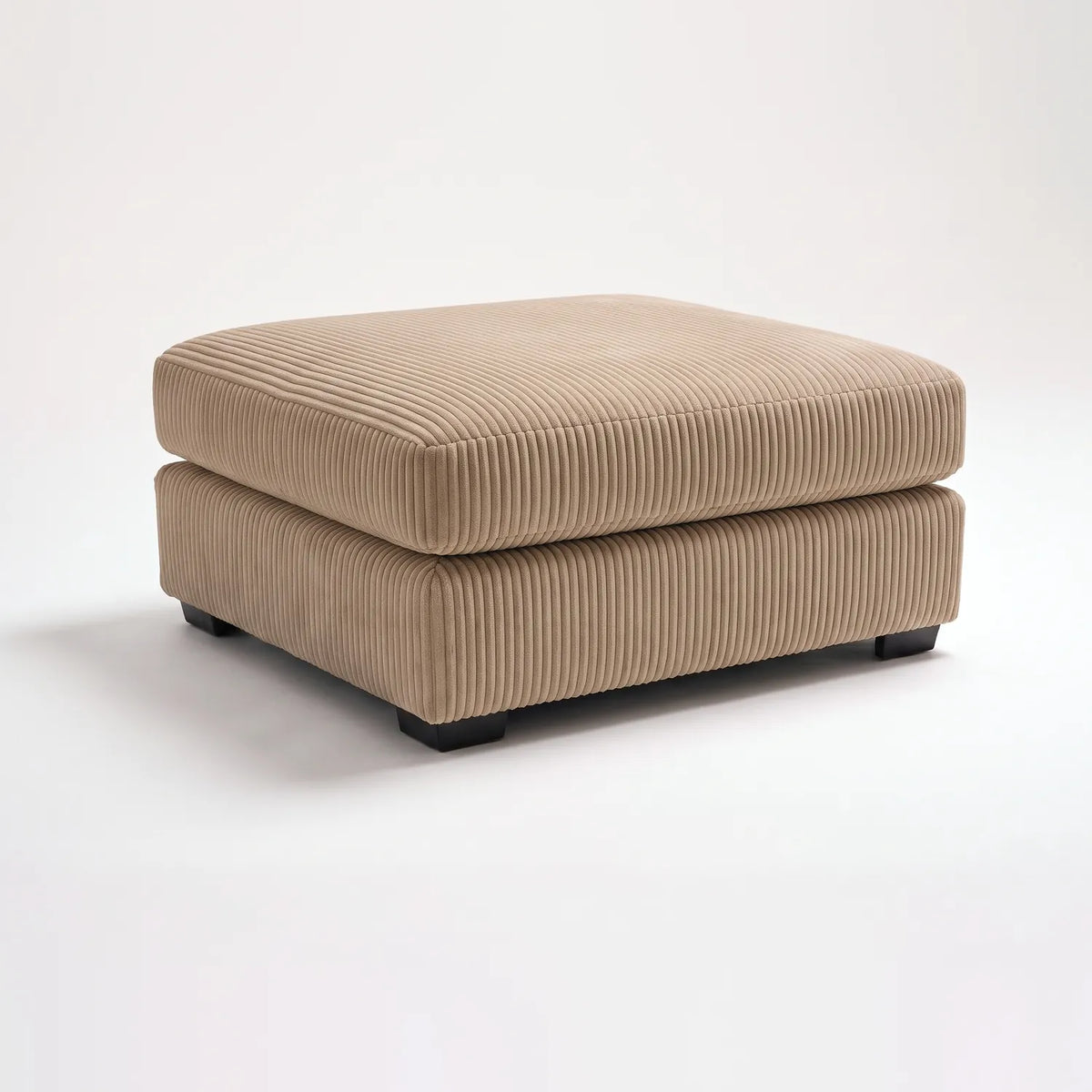 Ottoman - Mini Minky Toast Modular - studio photo on white #Size_31" × 38" #vera_main
