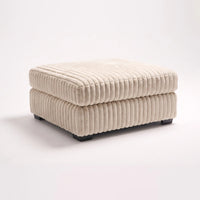 Ottoman - Minky Cream Modular