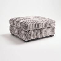 Ottoman - Minky Stone Modular
