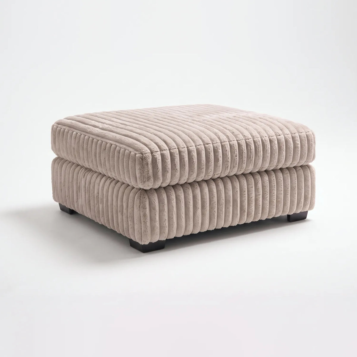 Ottoman - Minky Toast Modular - studio photo on white #Size_31" × 38" #vera_main
