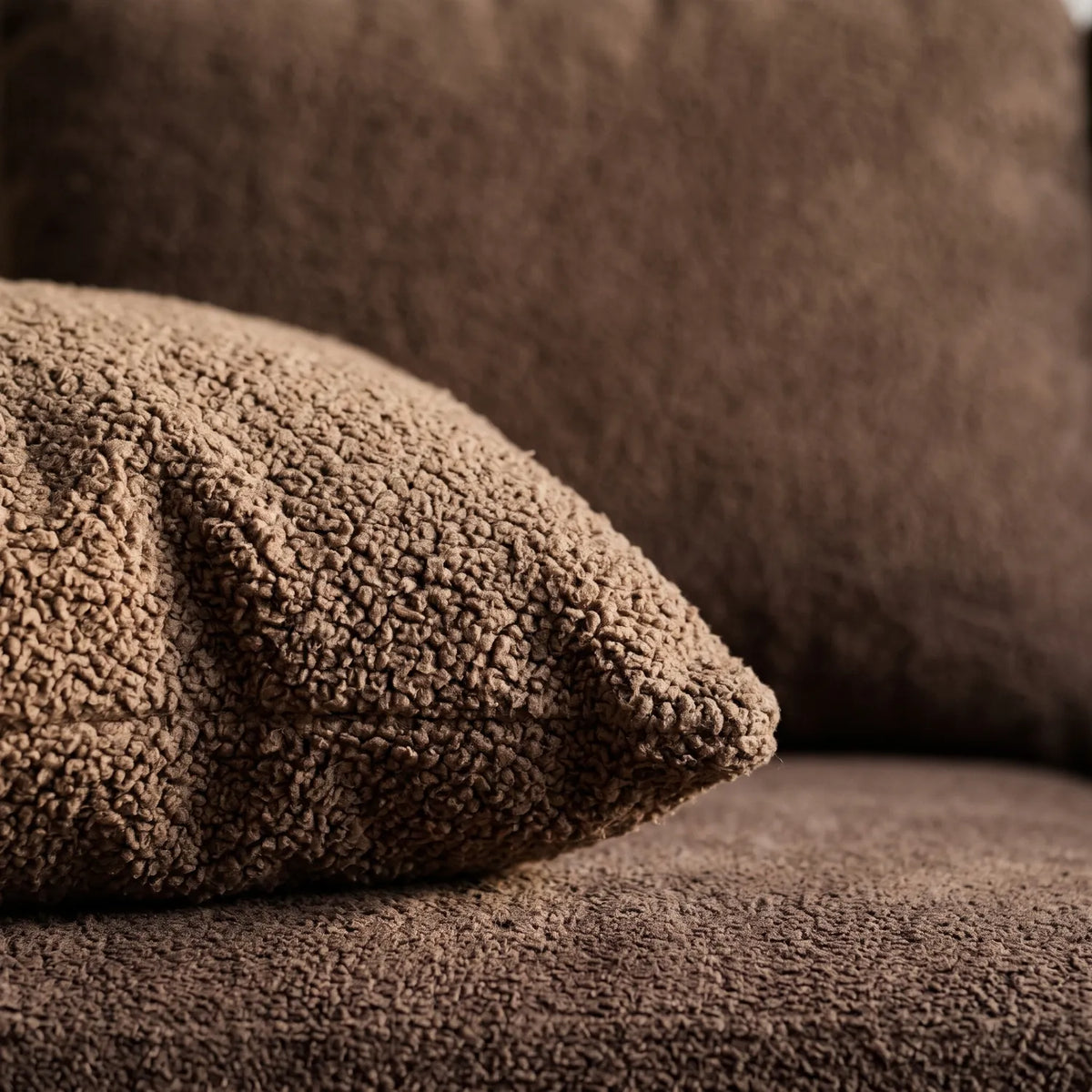 Ottoman - Cuddle Chocolate Modular - pillow closeup #vera_cushion
