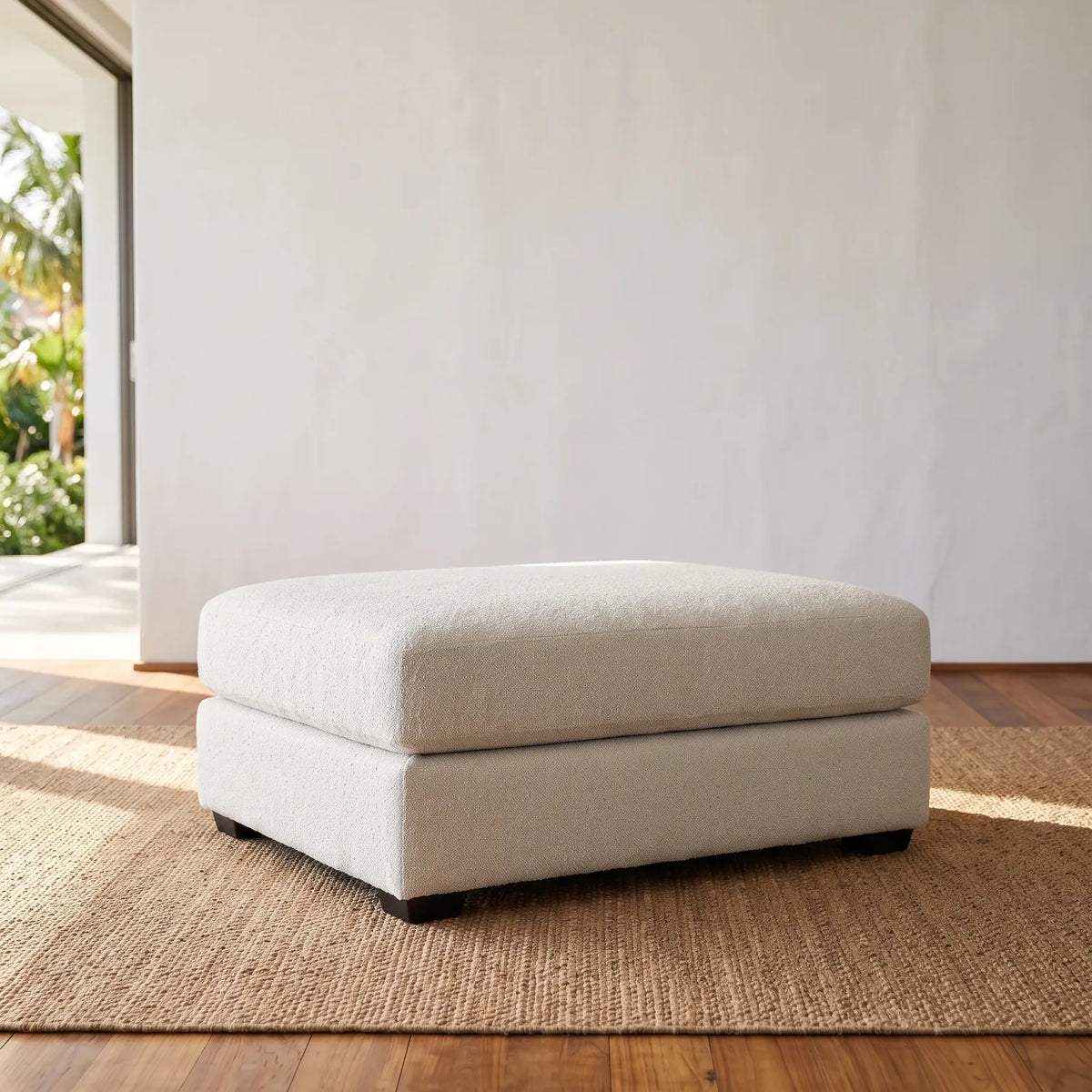 Rectangle Ottoman - Cuddle Bone Oversized